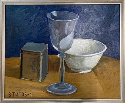 Lot 46 - Vladimir Titov (Russian, b.1950), Still life...