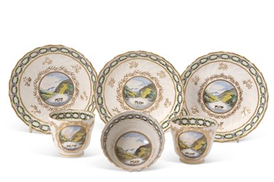 Lot 80 - A group of English porcelain wares circa 1790...