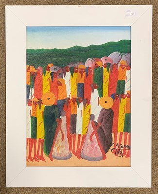 Lot 68 - Laurent Casimir (Haitian, 1928-1990), Haitian...