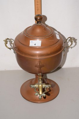 Lot 4 - Small copper samovar