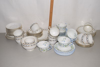 Lot 14 - A quantity of Shelley Harebell pattern tea...