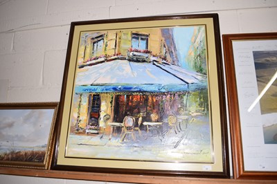 Lot 23 - Tockarev, the exterior of a cafe with tables...