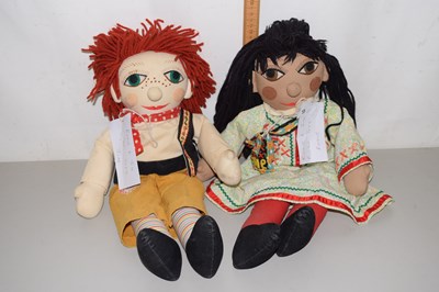 Lot 35 - Two vintage Rosie & Jim soft toys