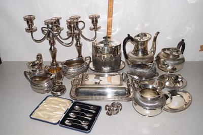 Lot 103 - Group lot of silver plated wares to include...
