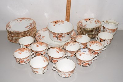 Lot 105 - A quantity of Edwardian tea wares