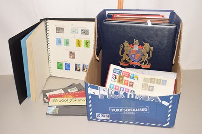 Lot 112 - A collection of world stamps, housed in...