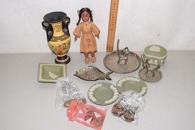 Lot 69 - Mixed Lot: Wedgwood Jasper ware, small doll,...