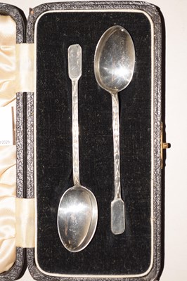 Lot 82 - A pair of Sheffield hallmarked silver...