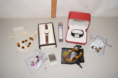 Lot 83 - Mixed Lot: A Must de Cartier courts wristwatch...