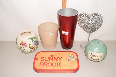 Lot 509 - Mixed Lot: Vases and sign Sunnybrook