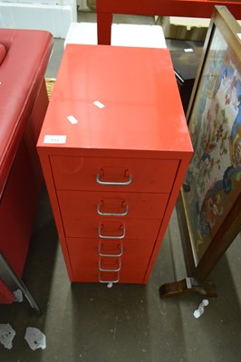 Lot 773 - RED PAINTED METAL TOOLCHEST