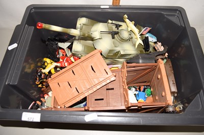 Lot 572 - Assorted children's toys to include action...