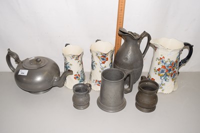 Lot 604 - Mixed Lot: Assorted metal wares, tankard, set...