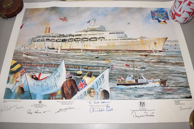 Lot 605 - Reproduction print of Britannia Rules by...