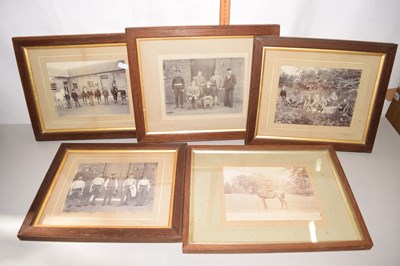 Lot 640 - Box of assorted vintage prints, framed