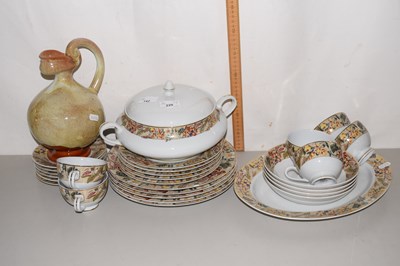 Lot 142 - Quantity of Laklain gilt decorated dinner...