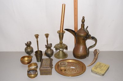 Lot 143 - Mixed Lot: Various brass wares to include...