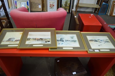 Lot 786 - HUGH BRANDON-COX, FOUR COLOURED PRINTS, F/G