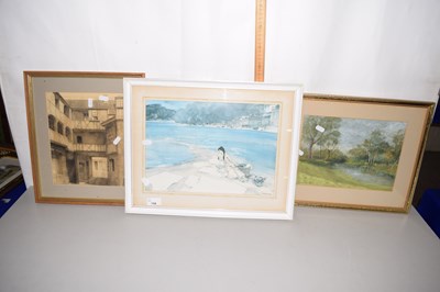 Lot 154 - A coloured print after Russell Flint together...
