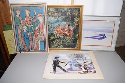 Lot 163 - Mixed lot of framed pictures