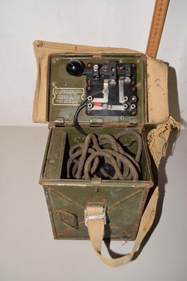 Lot 669 - A Morse Code box