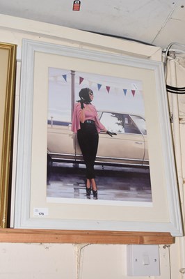 Lot 178 - Coloured print after Jack Vetriano