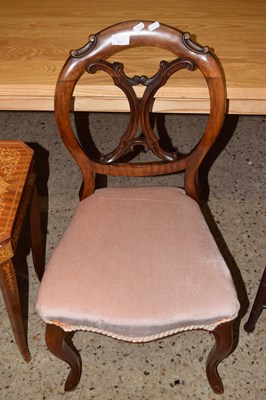 Lot 217 - Victorian mahogany balloon back dining chair