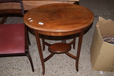 Lot 221 - An Edwardian oval mahogany two tier occasional...