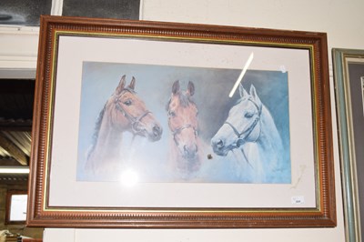 Lot 684 - Print of racehorses, framed