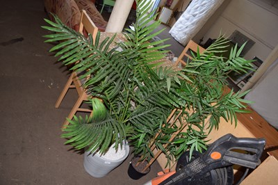 Lot 747 - Two artificial pot plants