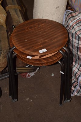 Lot 751 - A set of four stacking stools