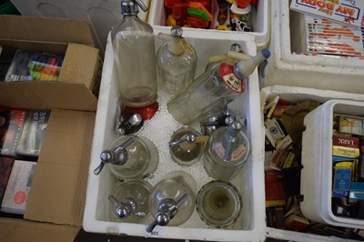 Lot 803 - BOX OF VINTAGE SODA SIPHONS