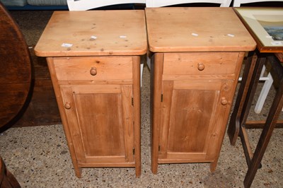 Lot 247 - Pair of pine cupboards