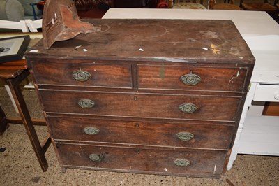 Lot 251 - Mahogany chest of drawers (a/f)