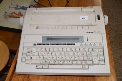 Lot 209 - A Brother AX-35 electric typewriter