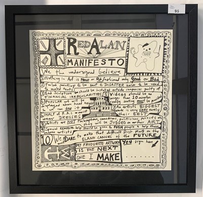 Lot 95 - Grayson Perry (b.1960), Red Alan Manifesto,...