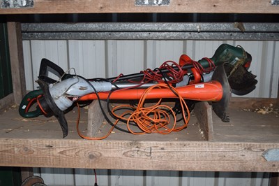 Lot 322 - Three electric strimmers