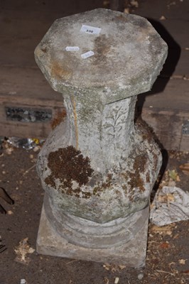 Lot 330 - Composite garden plinth