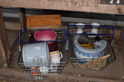 Lot 332 - Mixed lot to include plant pots, jugs etc