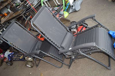 Lot 363 - Two folding garden loungers