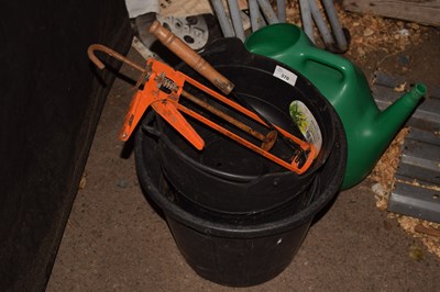 Lot 370 - Mixed lot to include bucket, watering can and...
