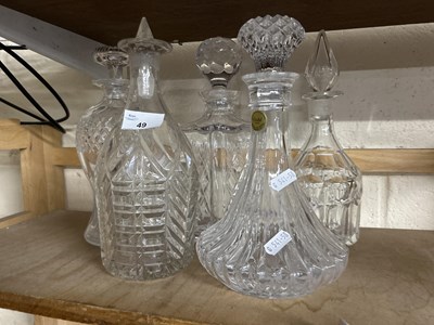 Lot 49 - 5 decanters