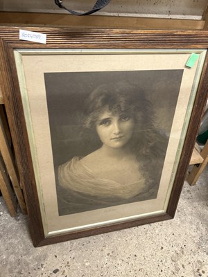 Lot 73a - Print of a lady
