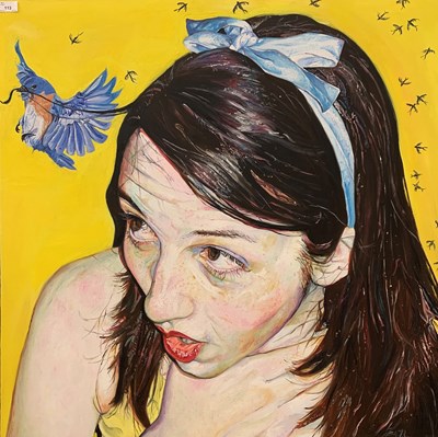 Lot 63 - R.P.Murray (contemporary), Young girl portrait...