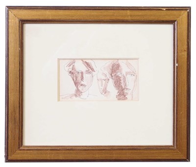 Lot 116 - Bruer Tidman (1939-2024) Study of three faces,...