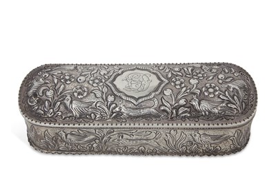 Lot 220 - A Victorian silver dressing table box of...