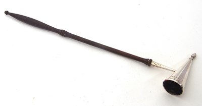 Lot 75 - An Elizabeth II silver and treen handled...