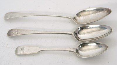 Lot 88 - Mixed Lot:  An Old English pattern mid 18th...