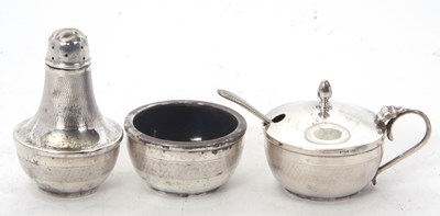 Lot 94 - A George VI silver three piece silver...