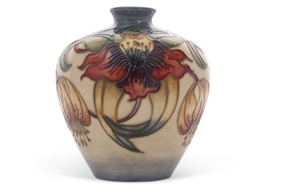 Lot 52 - A Moorcroft globular shaped vase, tubelined...